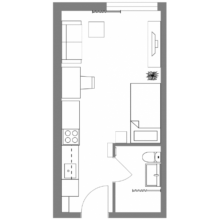 Prenájom bytu 1-izbový 26 m², Friedrich Naumann Str 51, Reutlingen, Bádensko-Wurttembersko Prenájom bytu 1-izbový 26 m², Friedrich Naumann Str 51, Reutlingen, Bádensko-Wurttembersko