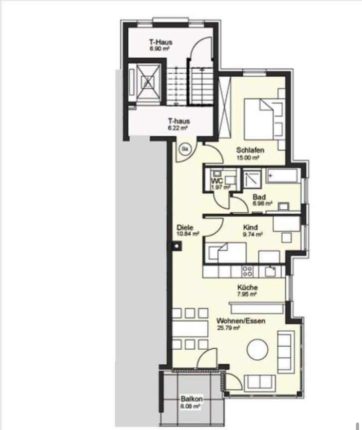 Prenájom bytu 3-izbový 84 m², Linkstraße 66, Heilbronn, Bádensko-Wurttembersko Prenájom bytu 3-izbový 84 m², Linkstraße 66, Heilbronn, Bádensko-Wurttembersko