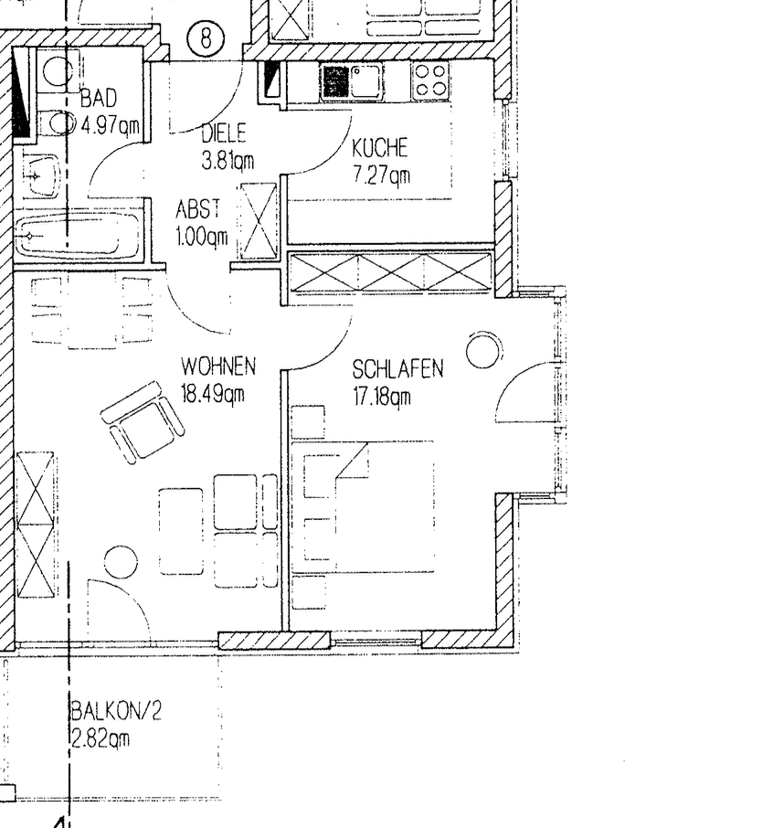 Prenájom bytu 2-izbový 56 m², Am Bahnhof 71, Frankenberg/Sachsen, Sasko Prenájom bytu 2-izbový 56 m², Am Bahnhof 71, Frankenberg/Sachsen, Sasko
