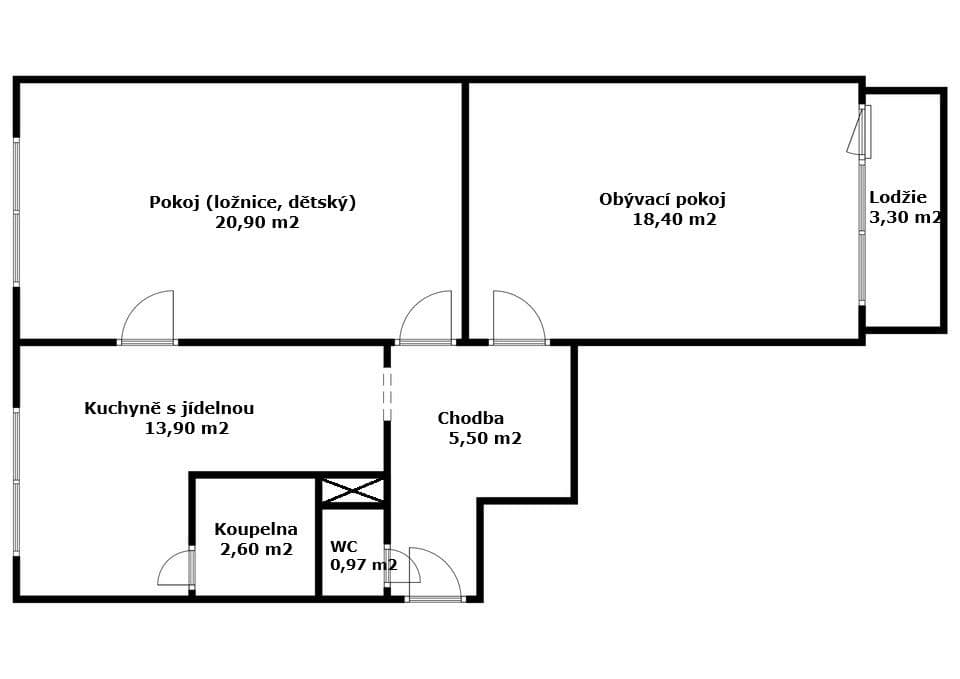 Prenájom bytu 2-izbový 62 m², Příbramská, Verneřice, Ústecký kraj Prenájom bytu 2-izbový 62 m², Příbramská, Verneřice, Ústecký kraj