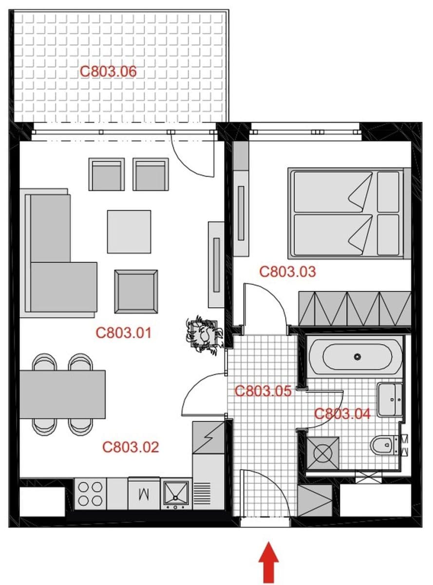 Prenájom bytu 2-izbový 56 m², Jeremiášova, Praha, Praha Prenájom bytu 2-izbový 56 m², Jeremiášova, Praha, Praha