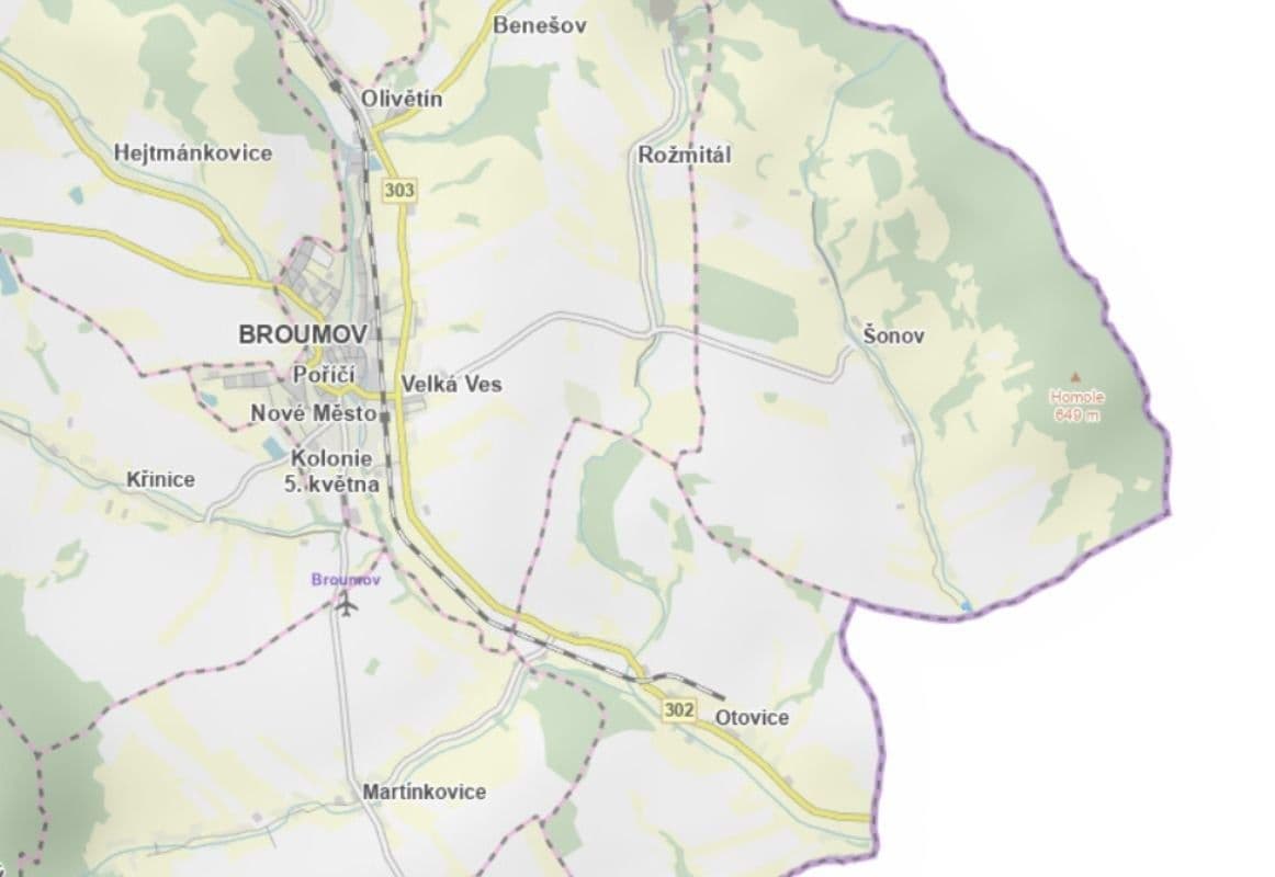 Predaj pozemku 3.850 m², Šonov, Královéhradecký kraj Predaj pozemku 3.850 m², Šonov, Královéhradecký kraj