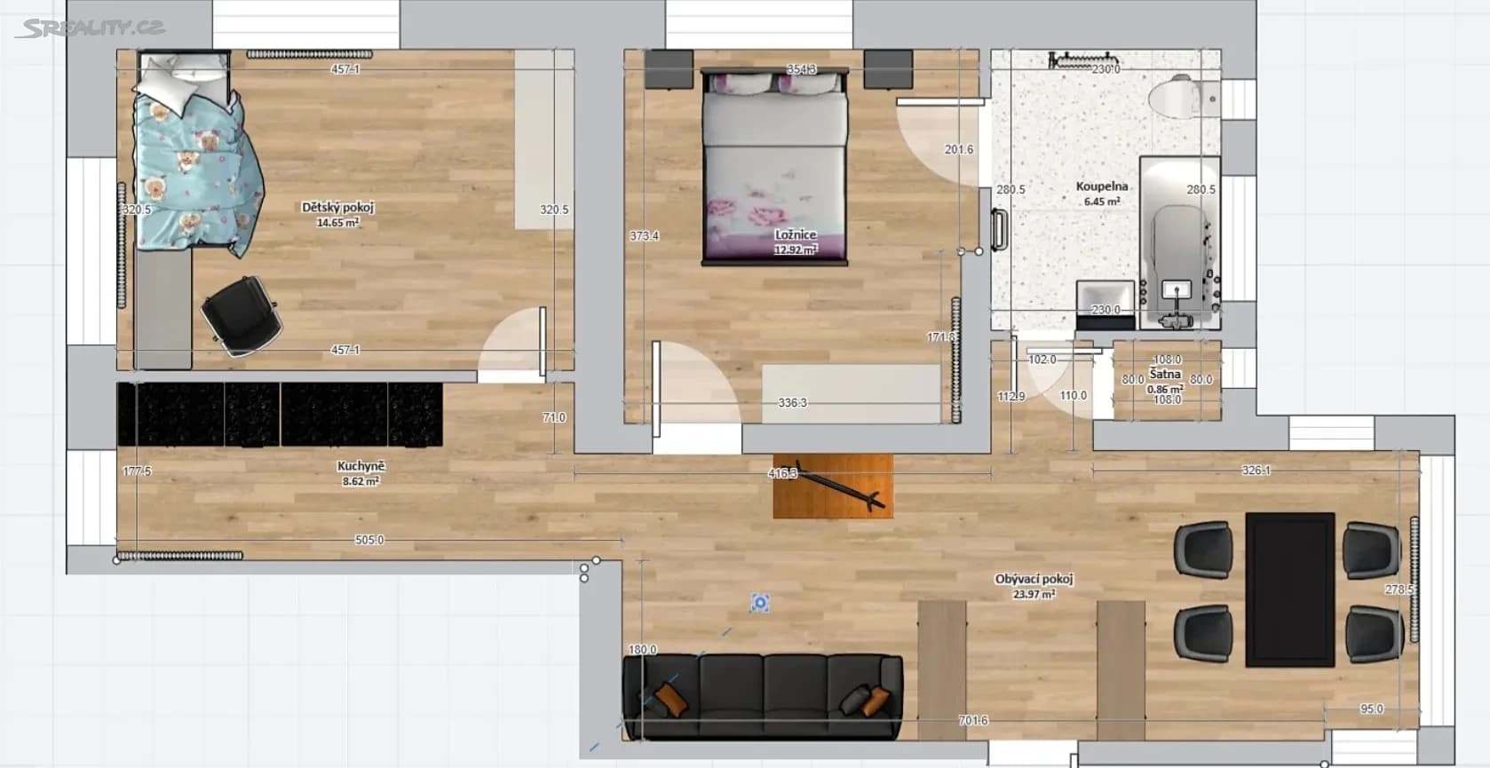 Prenájom bytu 3-izbový 65 m², Rebcova, Přeštice, Plzeňský kraj Prenájom bytu 3-izbový 65 m², Rebcova, Přeštice, Plzeňský kraj