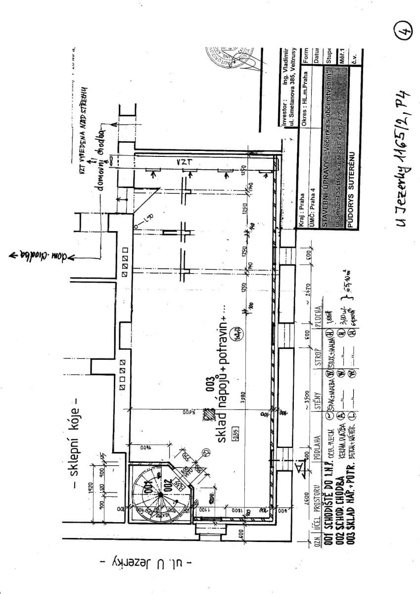 Prenájom nebytového priestoru 141 m², U Jezerky, Praha, Praha Prenájom nebytového priestoru 141 m², U Jezerky, Praha, Praha