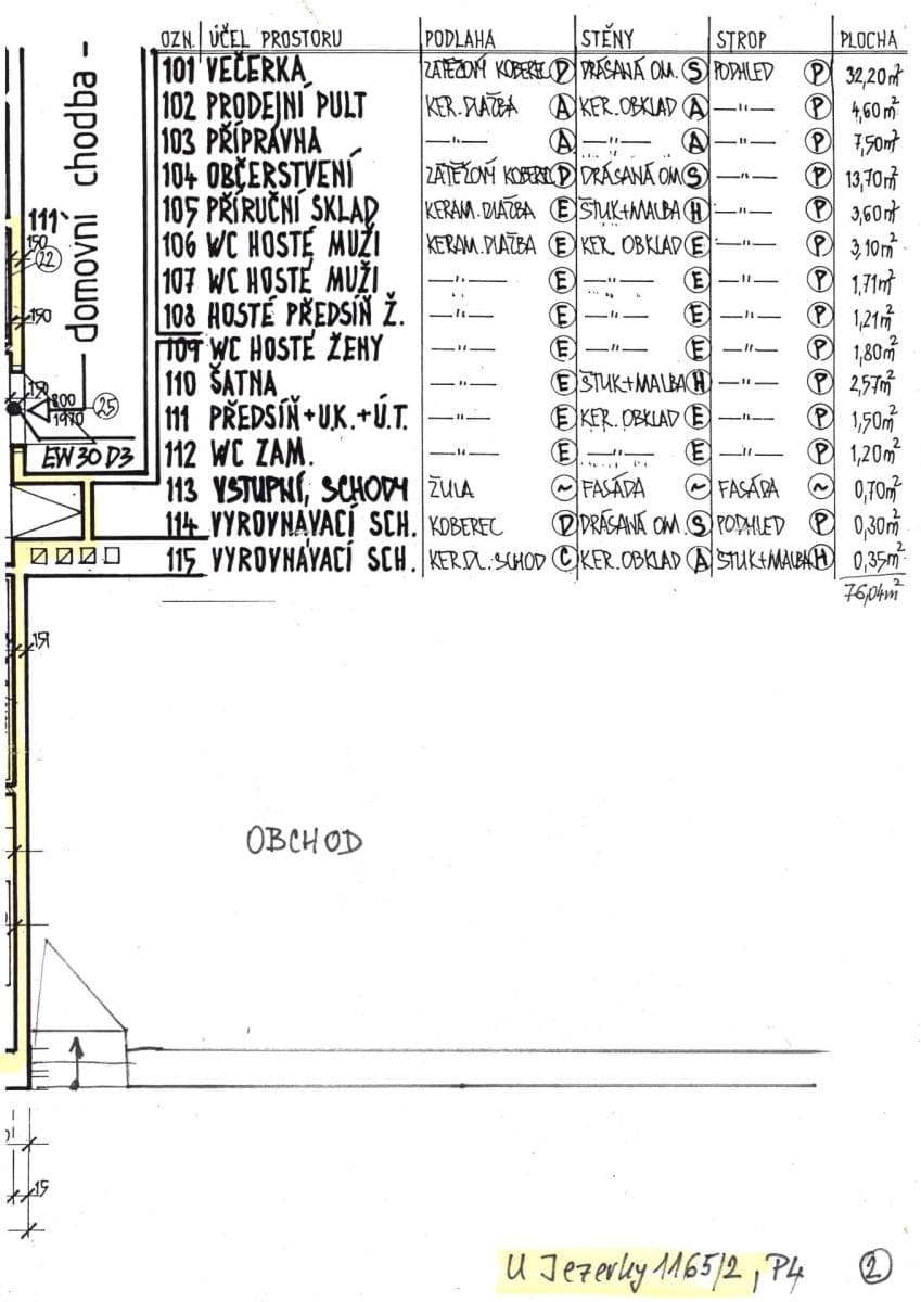 Prenájom nebytového priestoru 141 m², U Jezerky, Praha, Praha Prenájom nebytového priestoru 141 m², U Jezerky, Praha, Praha
