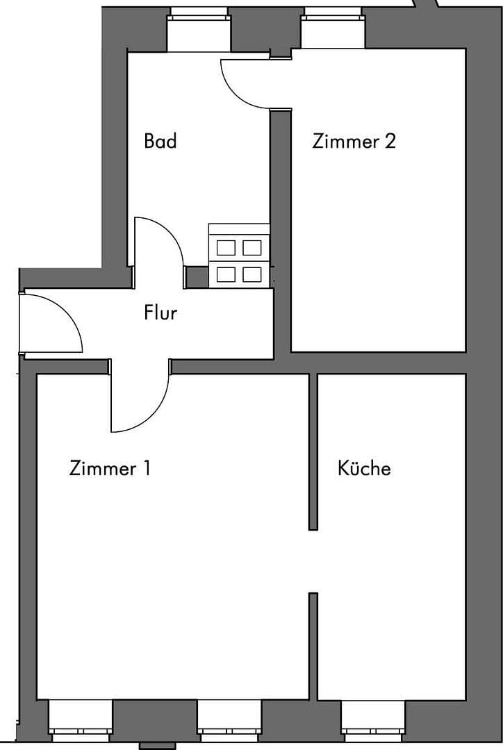 Prenájom bytu 2-izbový 49 m², Mathildenstr. 10, Fürth, Bavorsko Prenájom bytu 2-izbový 49 m², Mathildenstr. 10, Fürth, Bavorsko