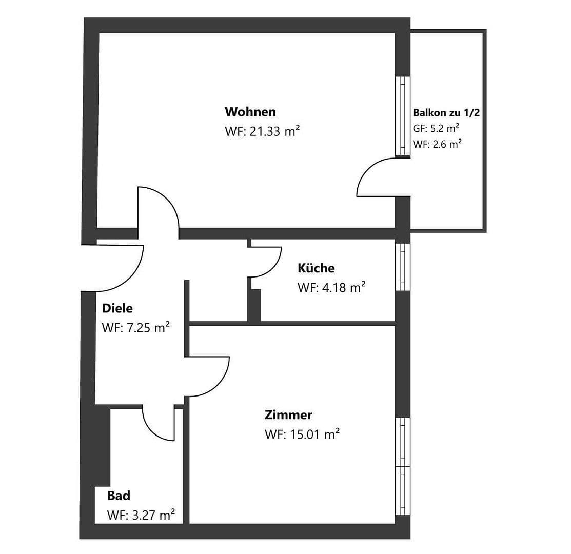Predaj bytu 2-izbový 54 m², München, Bavorsko Predaj bytu 2-izbový 54 m², München, Bavorsko