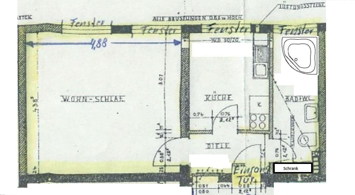 Prenájom bytu 1-izbový 38 m², Holtwiesche 23, Gelsenkirchen, Severné Porýnie - Westfálsko Prenájom bytu 1-izbový 38 m², Holtwiesche 23, Gelsenkirchen, Severné Porýnie - Westfálsko