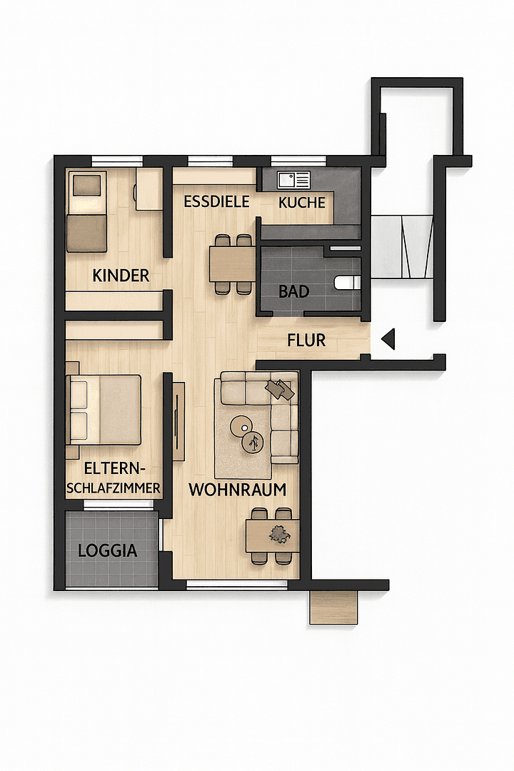Predaj bytu 3-izbový 77 m², Panoramastr. 3, Weinstadt, Bádensko-Wurttembersko Predaj bytu 3-izbový 77 m², Panoramastr. 3, Weinstadt, Bádensko-Wurttembersko