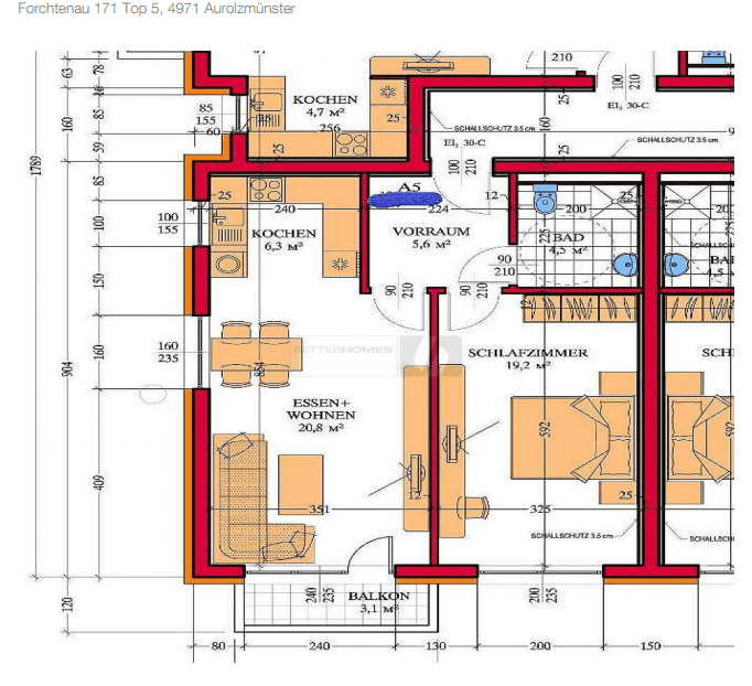 Prenájom bytu 2-izbový 56 m², Aurolzmünster, Horné Rakúsko Prenájom bytu 2-izbový 56 m², Aurolzmünster, Horné Rakúsko