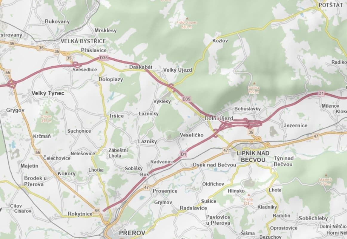 Predaj pozemku 5.330 m², Dolní Újezd, Olomoucký kraj Predaj pozemku 5.330 m², Dolní Újezd, Olomoucký kraj