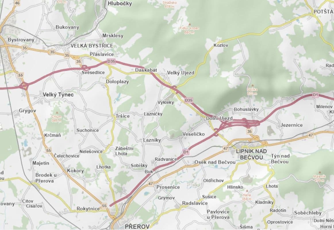 Predaj pozemku 2.557 m², Dolní Újezd, Olomoucký kraj Predaj pozemku 2.557 m², Dolní Újezd, Olomoucký kraj