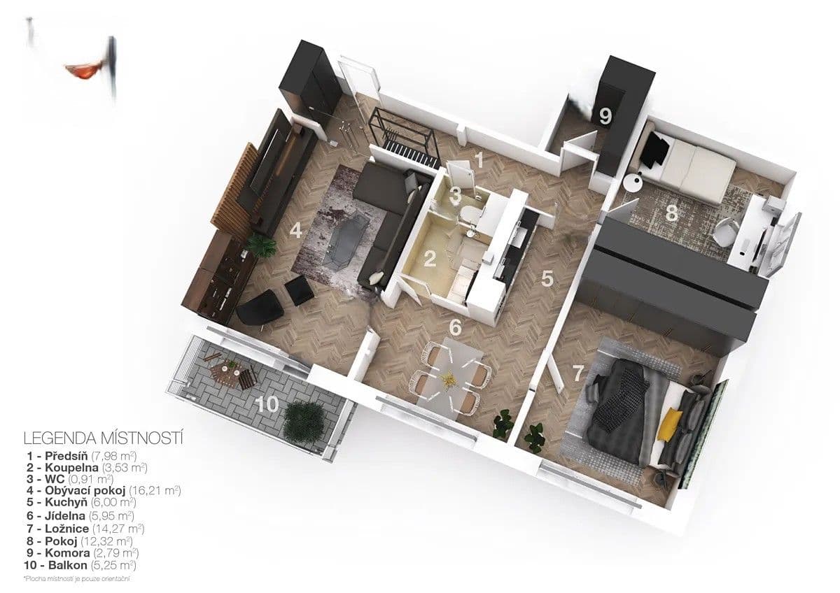 Prenájom bytu 3-izbový 74 m², Doloplazy, Olomoucký kraj Prenájom bytu 3-izbový 74 m², Doloplazy, Olomoucký kraj