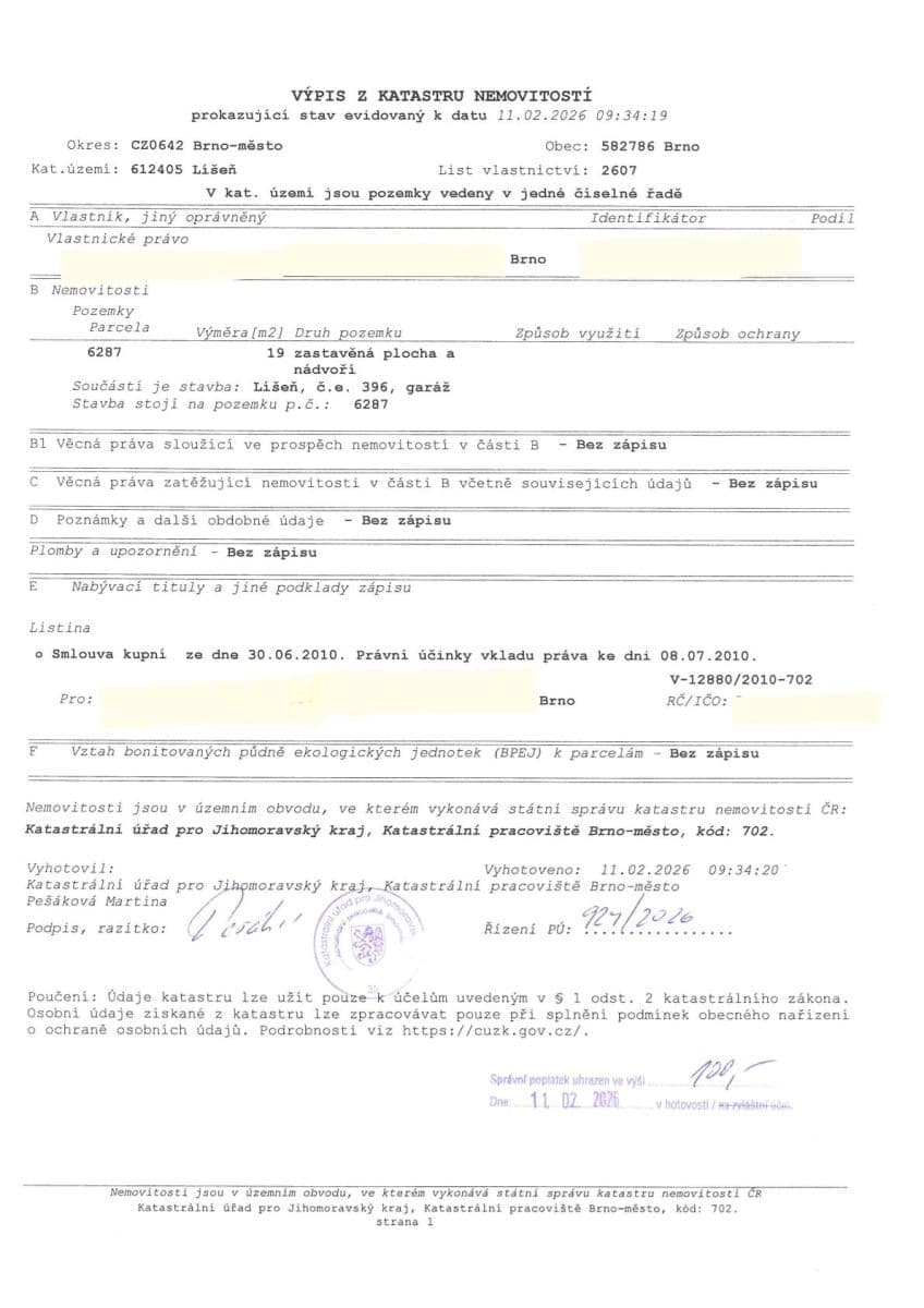 Predaj garáže 19 m², Podruhova, Brno, Jihomoravský kraj Predaj garáže 19 m², Podruhova, Brno, Jihomoravský kraj