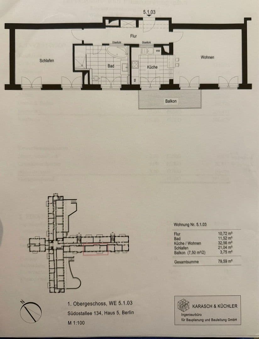 Predaj bytu 2-izbový 80 m², Südostallee 132, Berlin, Berlín Predaj bytu 2-izbový 80 m², Südostallee 132, Berlin, Berlín
