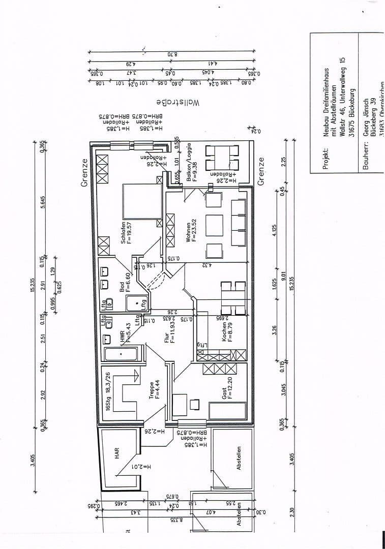 Predaj bytu 3-izbový 100 m², Unterwallweg 15, Bückeburg, Dolné Sasko Predaj bytu 3-izbový 100 m², Unterwallweg 15, Bückeburg, Dolné Sasko