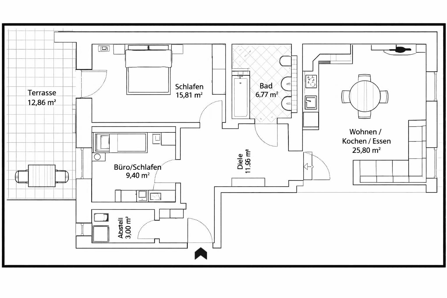 Predaj bytu 3-izbový 79 m², Schillerstraße, München, Bavorsko Predaj bytu 3-izbový 79 m², Schillerstraße, München, Bavorsko