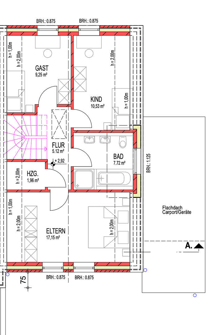 Predaj domu 110 m², pozemek 301 m², Wielandstraße 4b, Hude (Oldenburg), Dolné Sasko Predaj domu 110 m², pozemek 301 m², Wielandstraße 4b, Hude (Oldenburg), Dolné Sasko