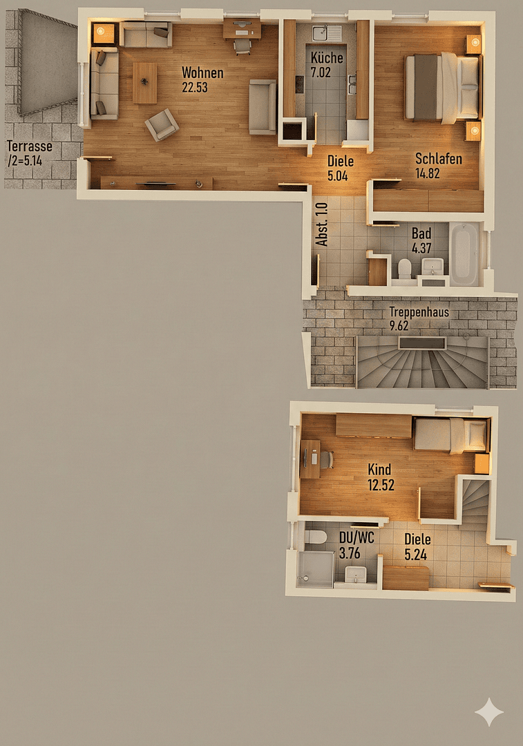 Predaj bytu 3-izbový 79 m², An den Dorfwiesen 1, Wachau, Sasko Predaj bytu 3-izbový 79 m², An den Dorfwiesen 1, Wachau, Sasko