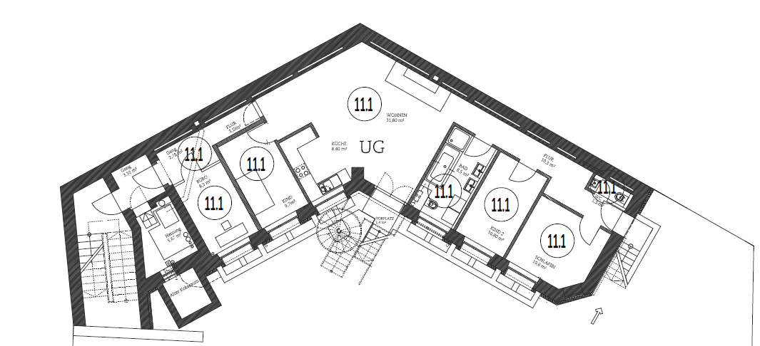 Predaj bytu 5-izbový 106 m², Hainstr. 22, Nürnberg, Bavorsko Predaj bytu 5-izbový 106 m², Hainstr. 22, Nürnberg, Bavorsko