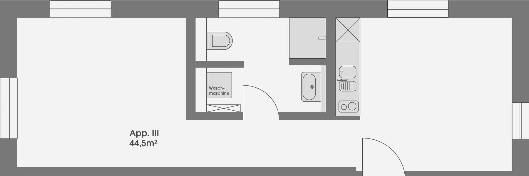 Prenájom bytu 2-izbový 45 m², Allgäuer Straße 8, Wolfertschwenden, Bavorsko Prenájom bytu 2-izbový 45 m², Allgäuer Straße 8, Wolfertschwenden, Bavorsko