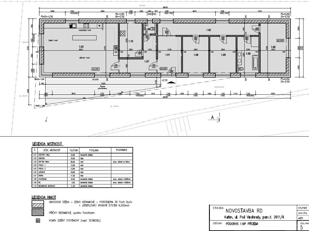 Predaj pozemku 842 m², Pod vinohrady, Kuřim, Jihomoravský kraj Predaj pozemku 842 m², Pod vinohrady, Kuřim, Jihomoravský kraj