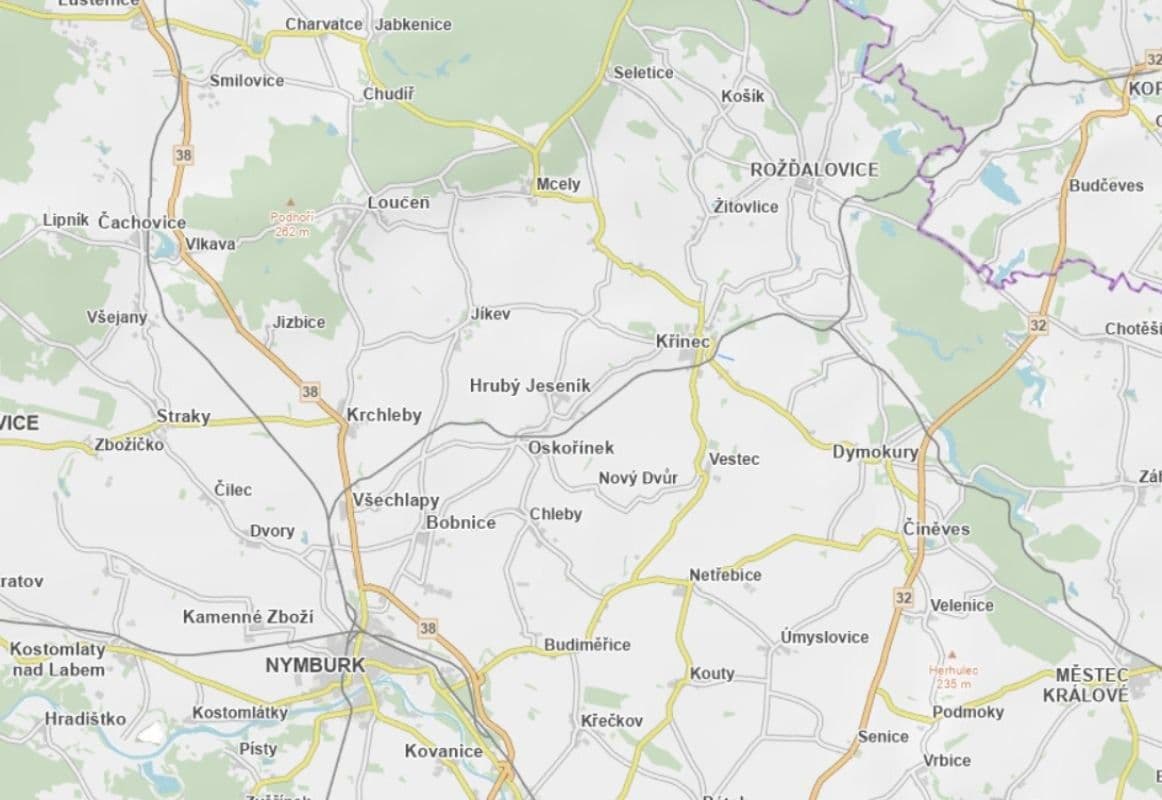 Predaj pozemku 3.940 m², Křinec, Středočeský kraj Predaj pozemku 3.940 m², Křinec, Středočeský kraj