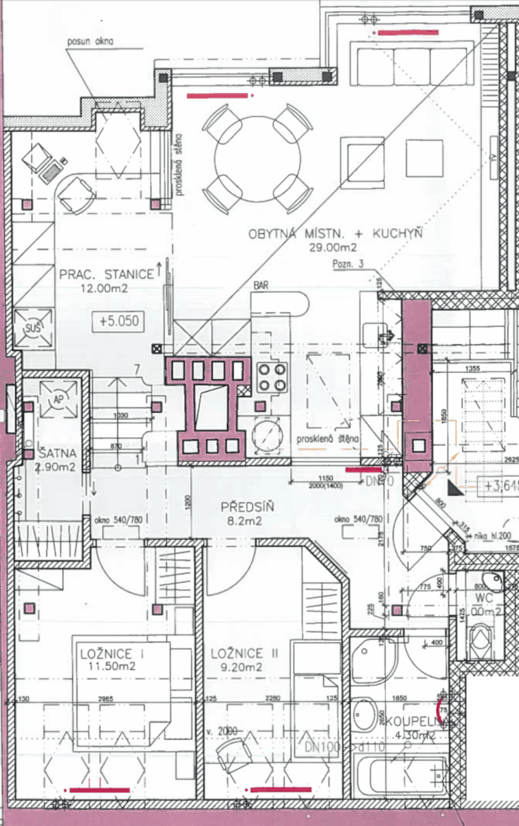 Prenájom bytu 4-izbový 77 m², Nad Závěrkou, Praha, Praha Prenájom bytu 4-izbový 77 m², Nad Závěrkou, Praha, Praha