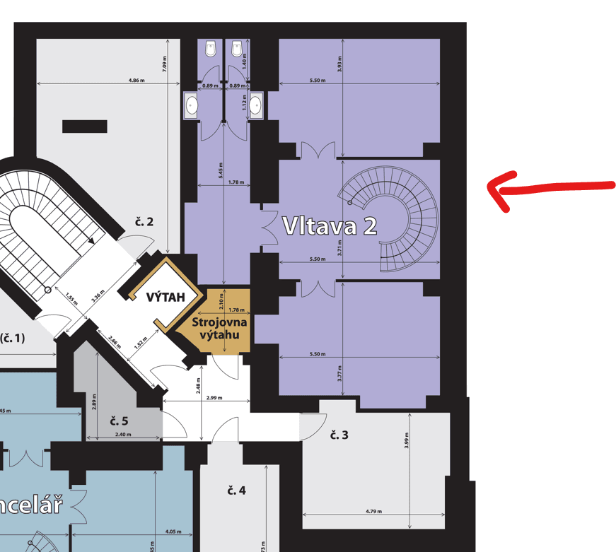 Prenájom kancelárie 221 m², Dienzenhoferovy sady, Praha, Praha Prenájom kancelárie 221 m², Dienzenhoferovy sady, Praha, Praha