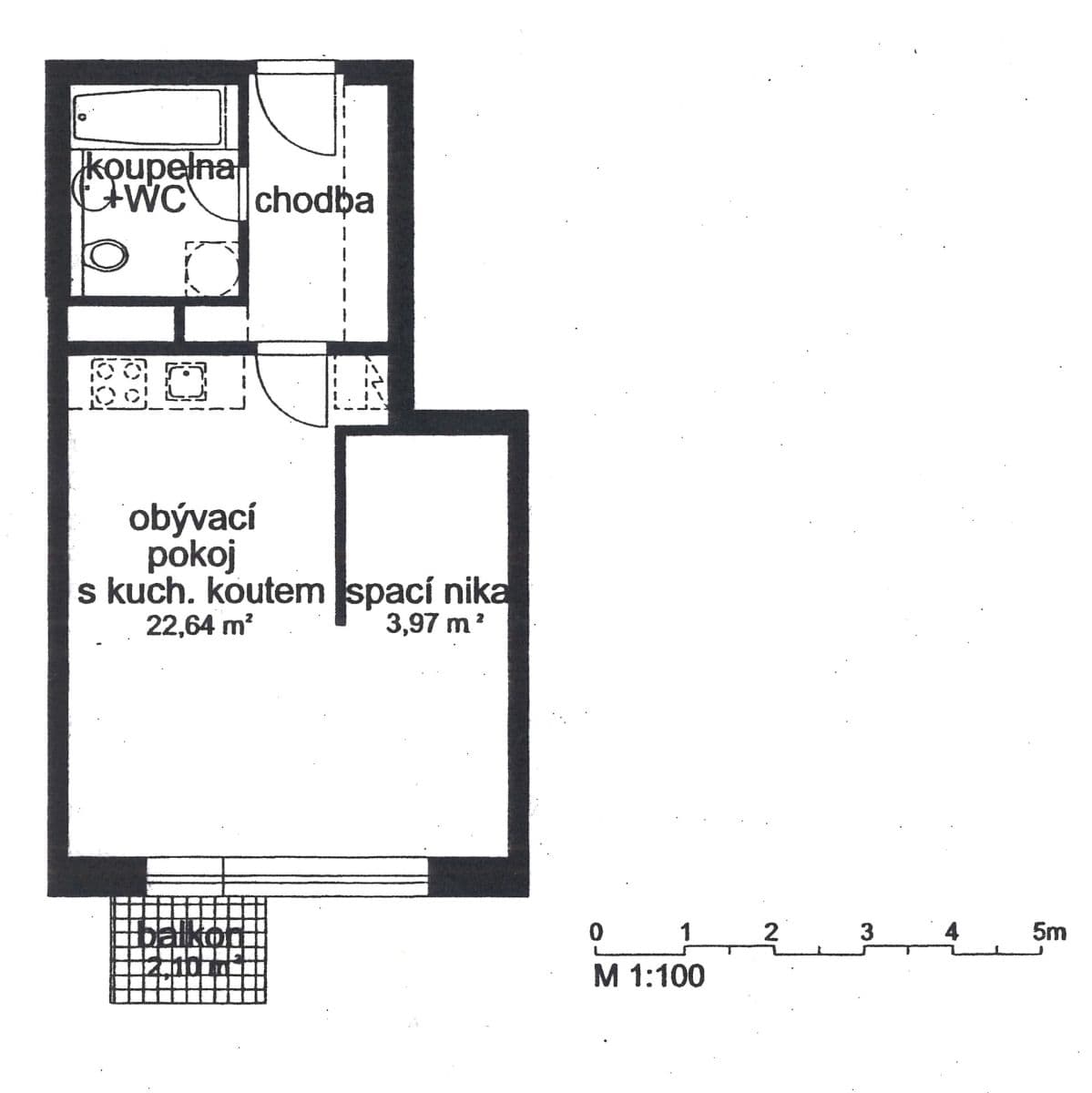 Predaj bytu 1-izbový 40 m², Hnězdenská, Praha, Praha Predaj bytu 1-izbový 40 m², Hnězdenská, Praha, Praha