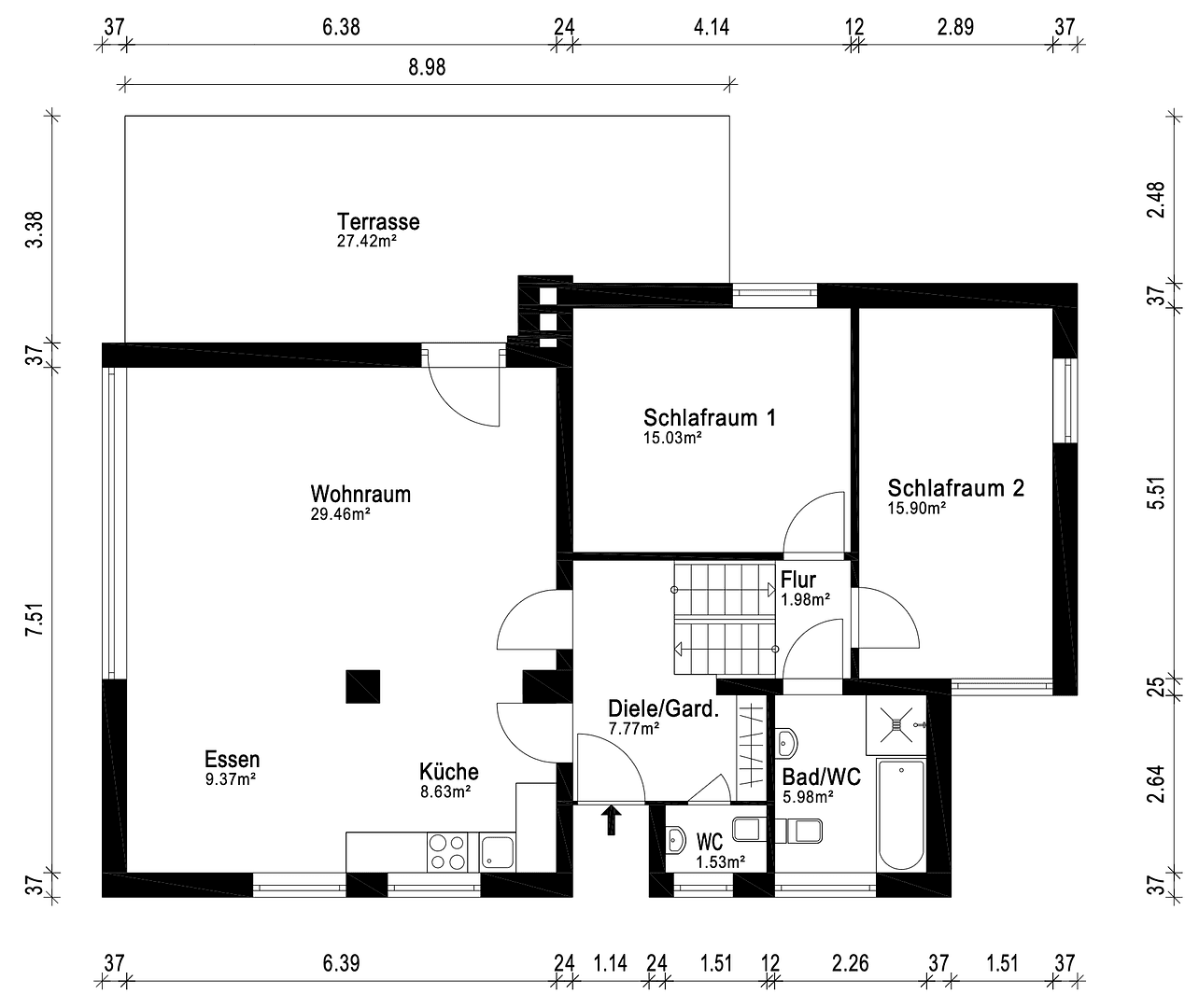 Predaj domu 149 m², pozemek 410 m², Hamburg, Hamburg Predaj domu 149 m², pozemek 410 m², Hamburg, Hamburg