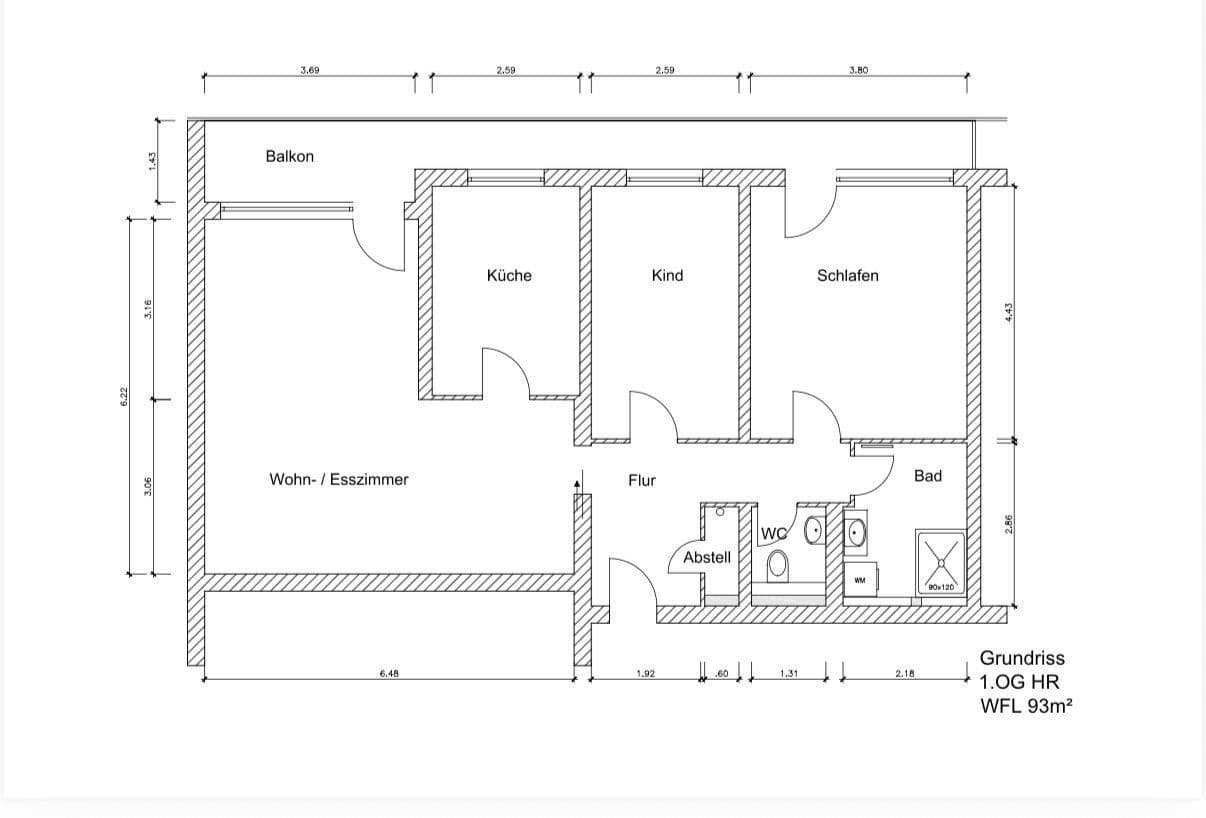 Prenájom bytu 3-izbový 93 m², Hilden, Severné Porýnie - Westfálsko Prenájom bytu 3-izbový 93 m², Hilden, Severné Porýnie - Westfálsko