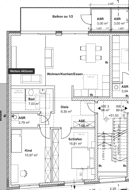 Prenájom bytu 3-izbový 100 m², Köln, Severné Porýnie - Westfálsko Prenájom bytu 3-izbový 100 m², Köln, Severné Porýnie - Westfálsko