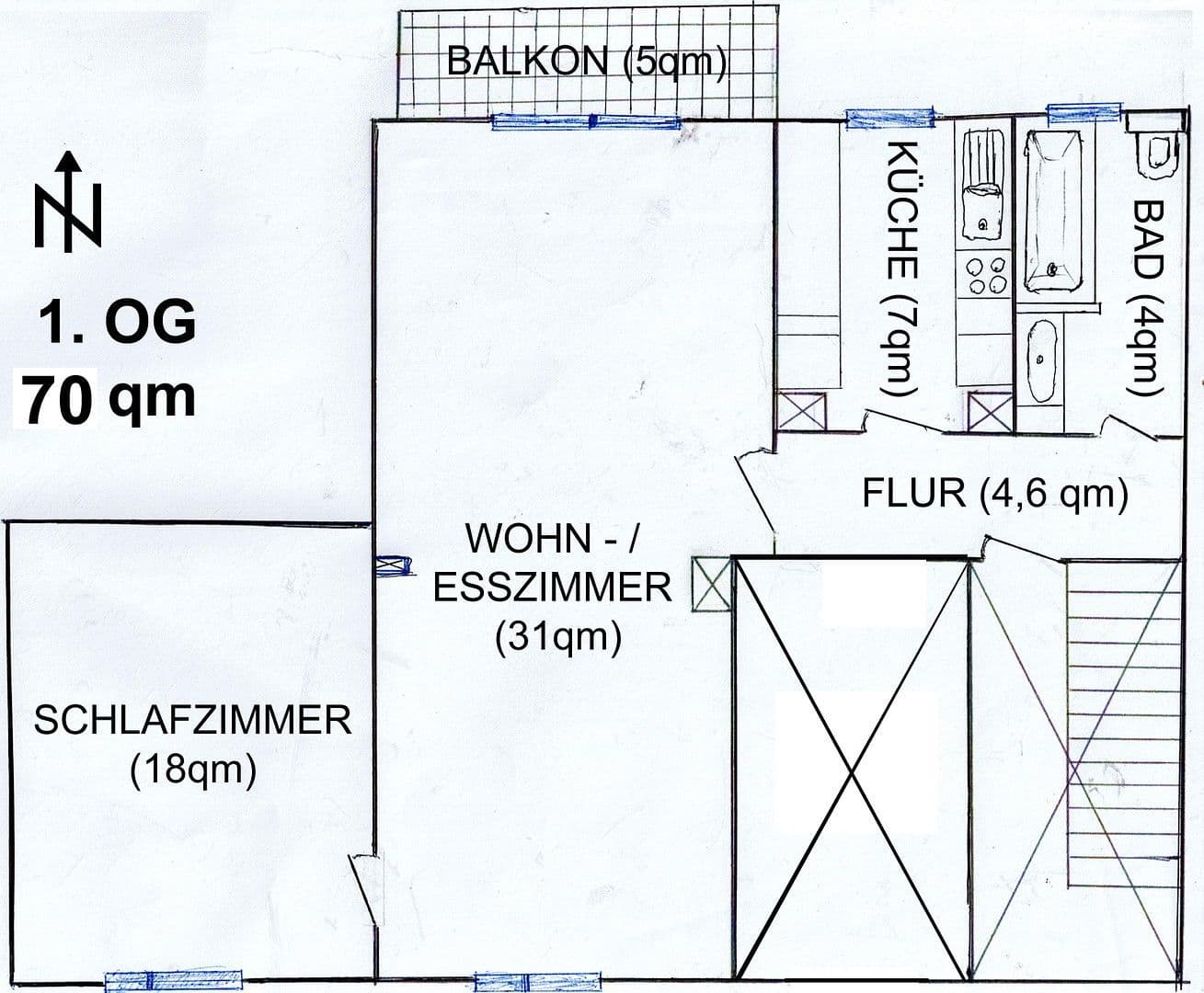 Prenájom bytu 2-izbový 70 m², Leverkusen, Severné Porýnie - Westfálsko Prenájom bytu 2-izbový 70 m², Leverkusen, Severné Porýnie - Westfálsko