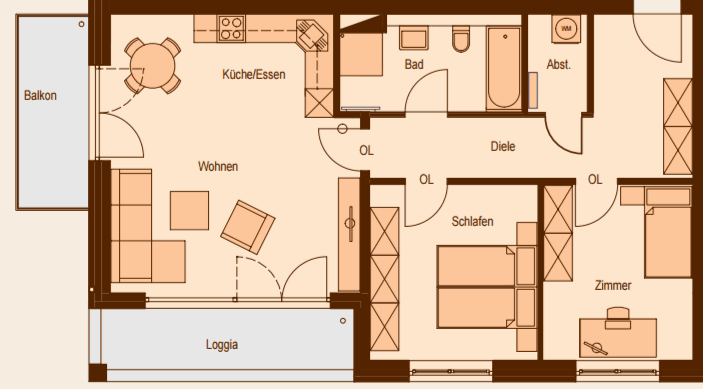 Prenájom bytu 3-izbový 84 m², Amtsstraße 30, Schwerin, Meklenbursko-Predpomoransko Prenájom bytu 3-izbový 84 m², Amtsstraße 30, Schwerin, Meklenbursko-Predpomoransko