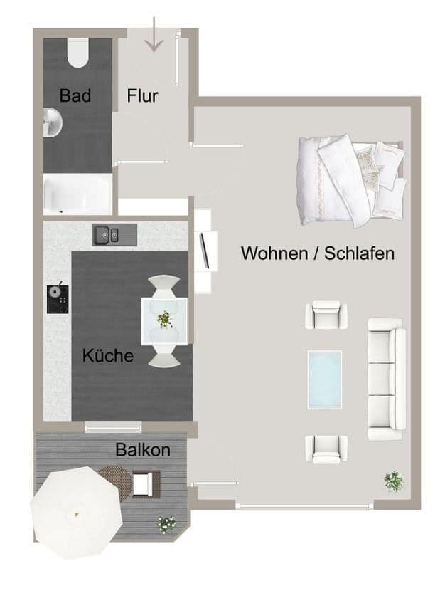 Predaj bytu 1-izbový 36 m², Thüringenstraße 9, Biberach an der Riß, Bádensko-Wurttembersko Predaj bytu 1-izbový 36 m², Thüringenstraße 9, Biberach an der Riß, Bádensko-Wurttembersko