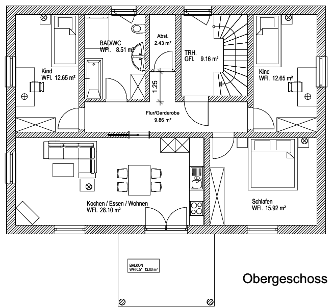 Prenájom bytu 4-izbový 96 m², Brahmsstr. 28, Großmehring, Bavorsko Prenájom bytu 4-izbový 96 m², Brahmsstr. 28, Großmehring, Bavorsko