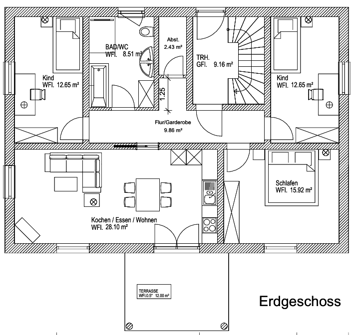 Prenájom bytu 4-izbový 96 m², Brahmsstr. 28, Großmehring, Bavorsko Prenájom bytu 4-izbový 96 m², Brahmsstr. 28, Großmehring, Bavorsko