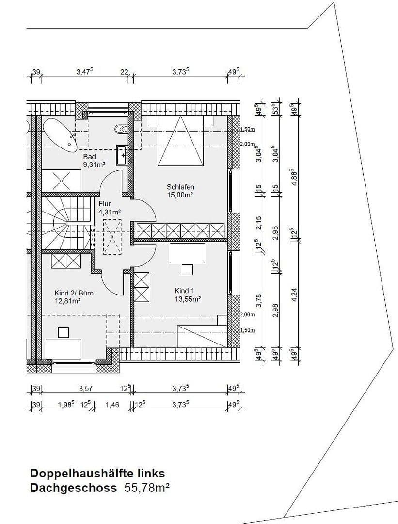 Prenájom domu 128 m², pozemek 295 m², Detmold, Severné Porýnie - Westfálsko Prenájom domu 128 m², pozemek 295 m², Detmold, Severné Porýnie - Westfálsko