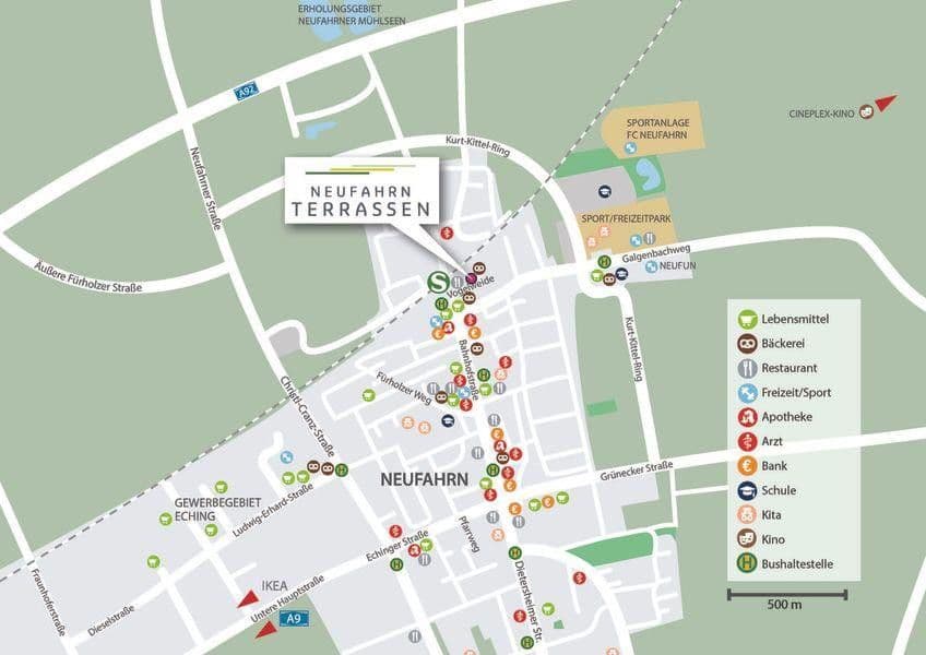 Prenájom bytu 2-izbový 60 m², Neufahrn bei Freising, Bavorsko Prenájom bytu 2-izbový 60 m², Neufahrn bei Freising, Bavorsko