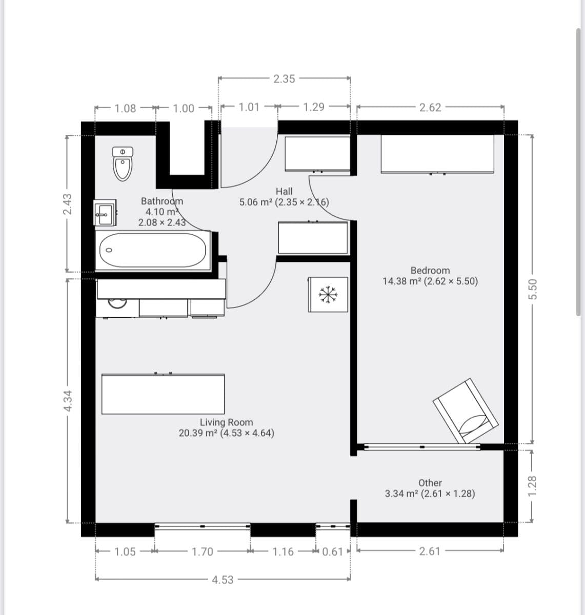 Predaj bytu 2-izbový 43 m², Hnězdenská, Praha, Praha Predaj bytu 2-izbový 43 m², Hnězdenská, Praha, Praha
