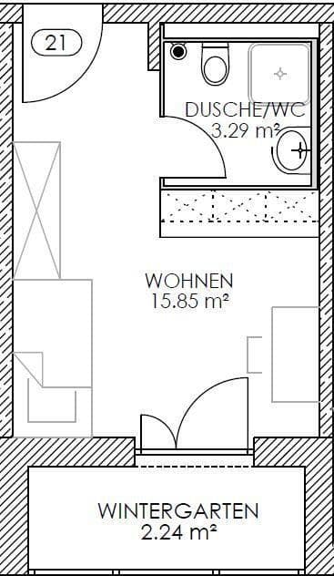Prenájom bytu 1-izbový 21 m², Enzensbergerstr. 8, Markt Schwaben, Bavorsko Prenájom bytu 1-izbový 21 m², Enzensbergerstr. 8, Markt Schwaben, Bavorsko
