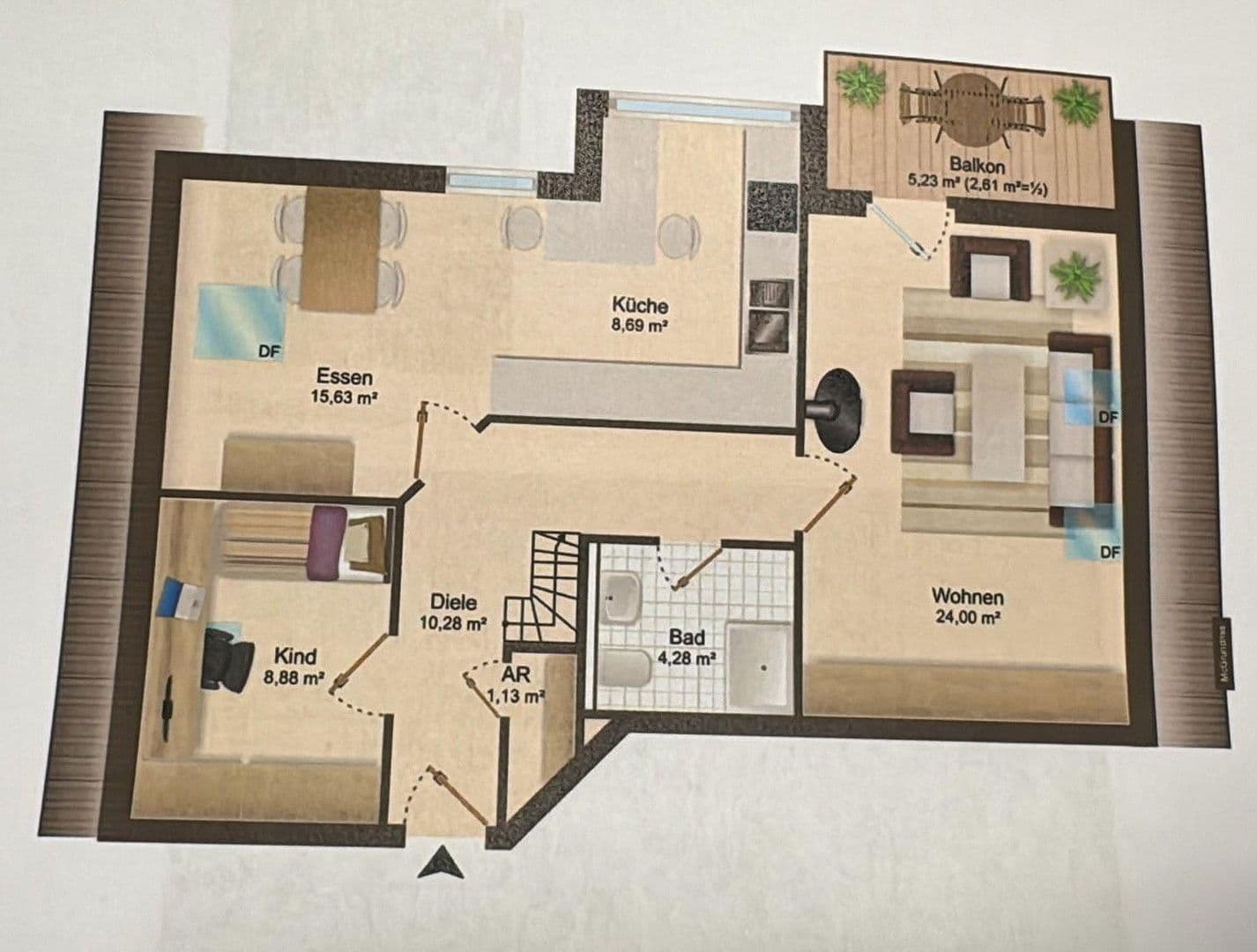 Predaj bytu 5-izbový 95 m², Untermeitingen, Bavorsko Predaj bytu 5-izbový 95 m², Untermeitingen, Bavorsko