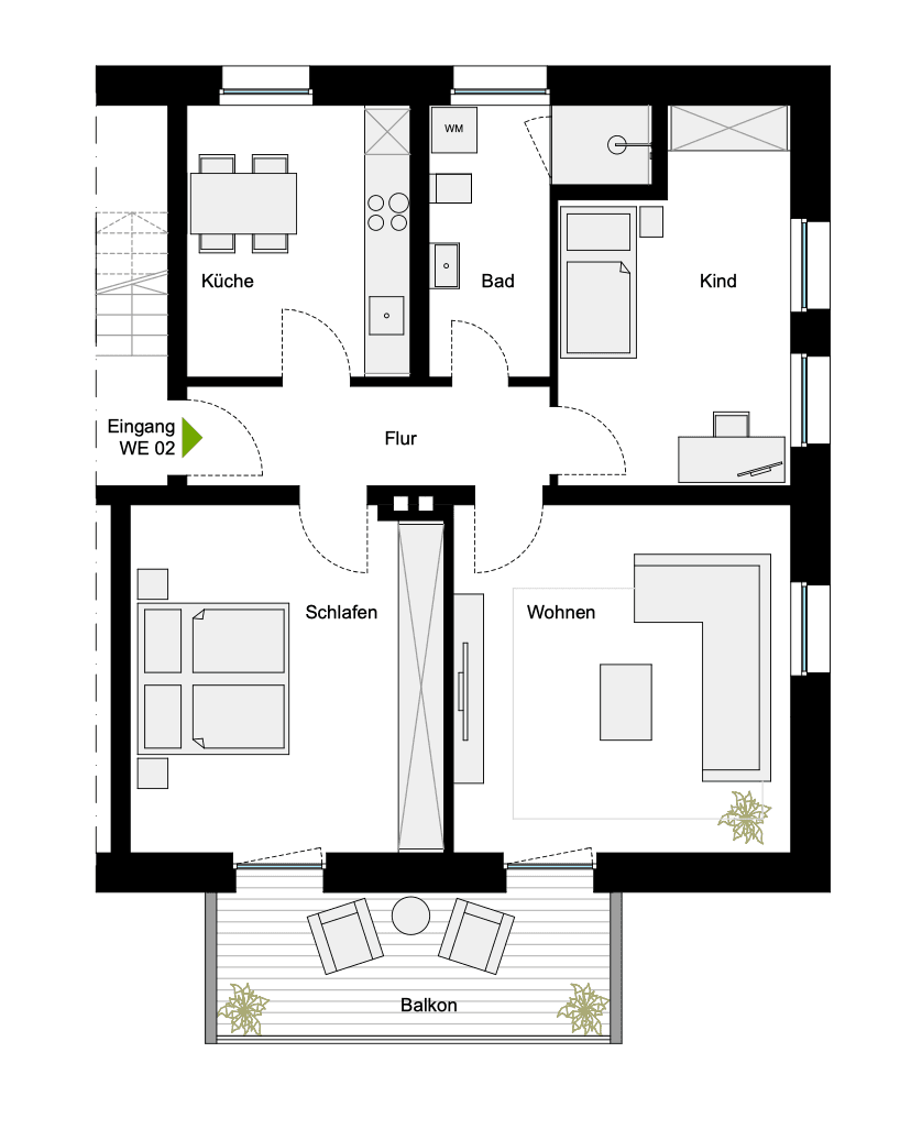 Predaj bytu 3-izbový 83 m², Hof, Bavorsko Predaj bytu 3-izbový 83 m², Hof, Bavorsko