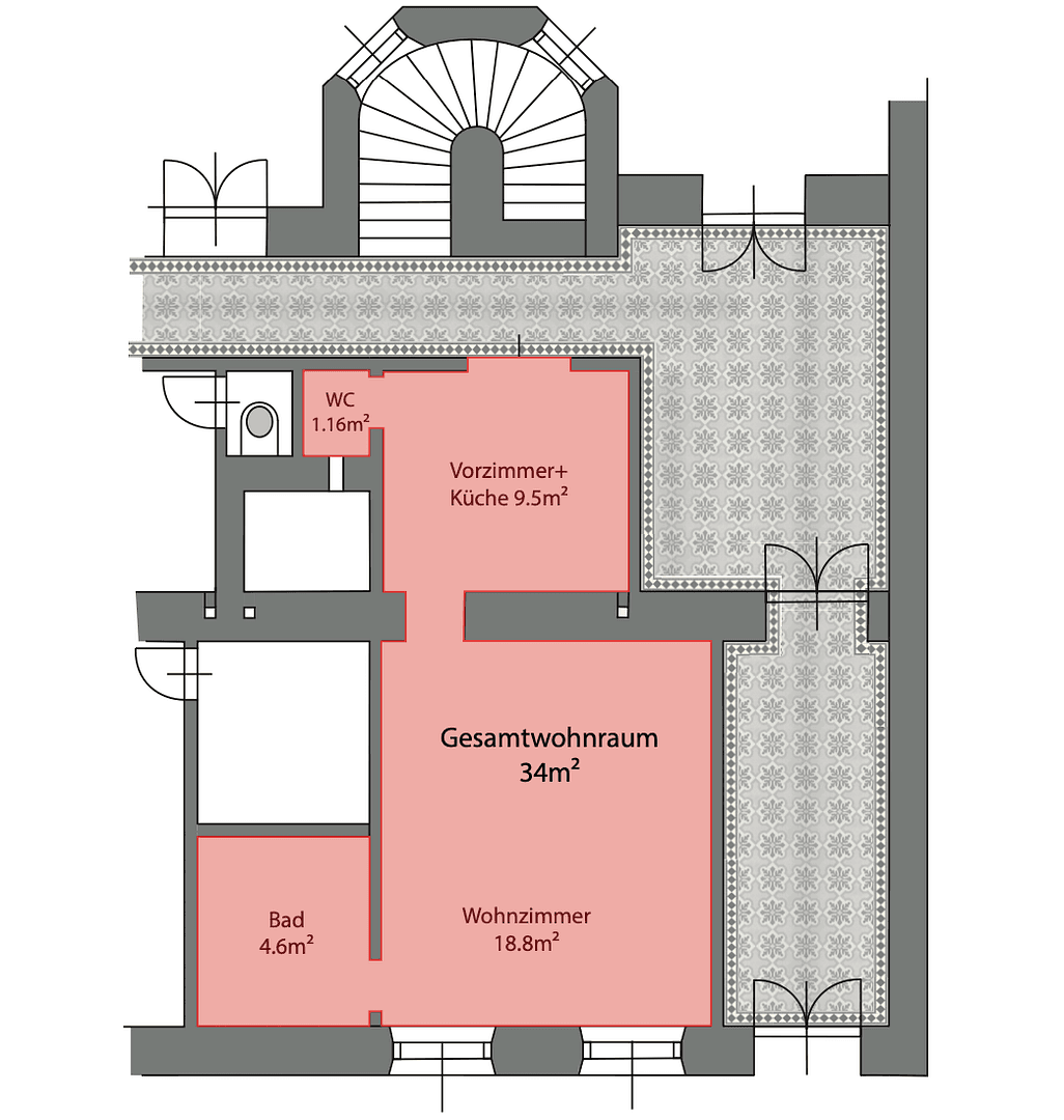 Prenájom bytu 1-izbový 34 m², Brehmstraße 4, Wien, Viedeň Prenájom bytu 1-izbový 34 m², Brehmstraße 4, Wien, Viedeň