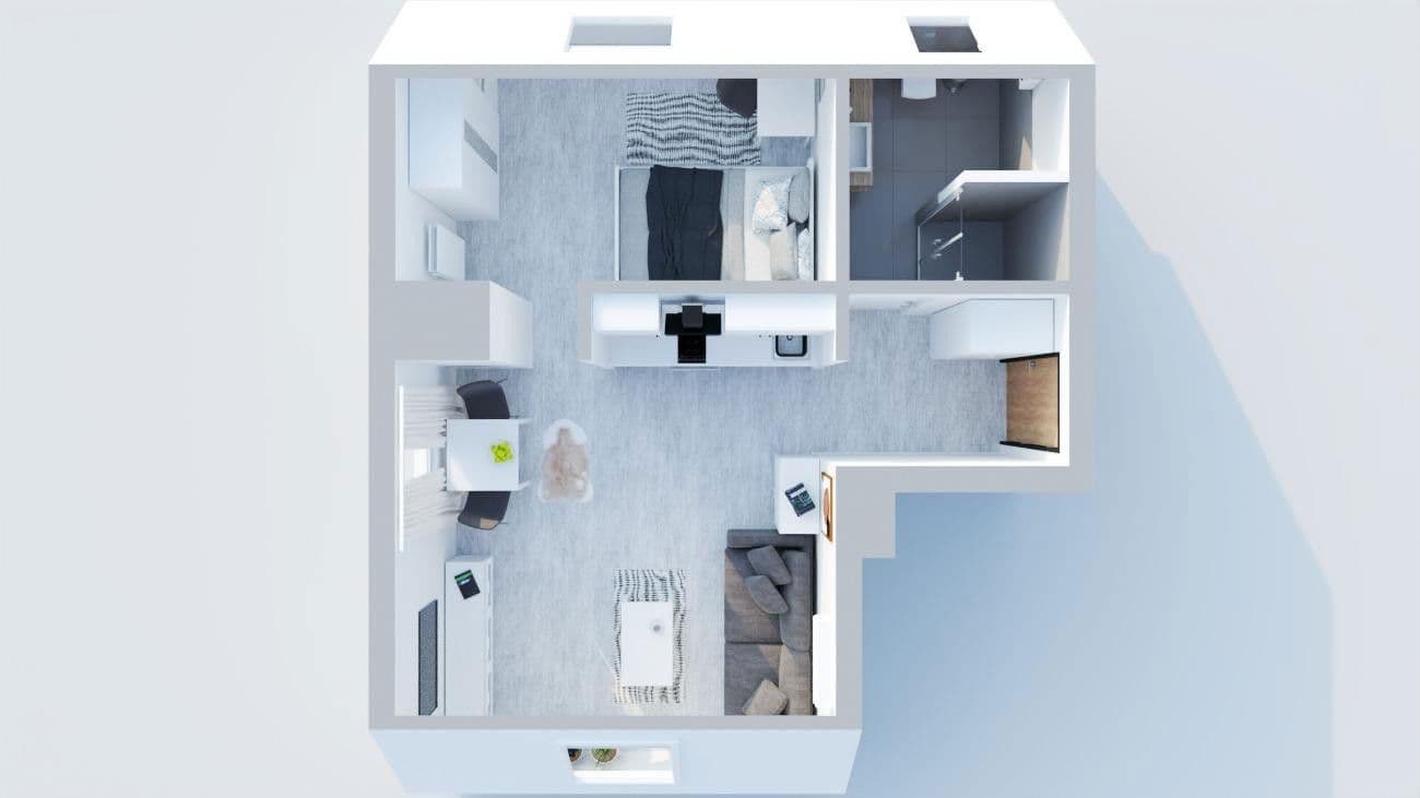 Prenájom bytu 2-izbový 36 m², Gerther Str. 6, Castrop-Rauxel, Severné Porýnie - Westfálsko Prenájom bytu 2-izbový 36 m², Gerther Str. 6, Castrop-Rauxel, Severné Porýnie - Westfálsko