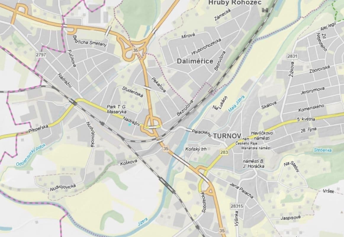 Predaj pozemku 283 m², Turnov, Liberecký kraj Predaj pozemku 283 m², Turnov, Liberecký kraj