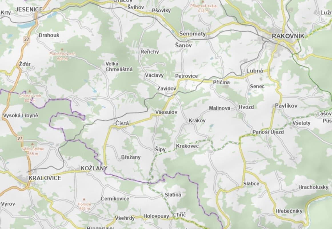 Predaj pozemku 1.421 m², Čistá, Středočeský kraj Predaj pozemku 1.421 m², Čistá, Středočeský kraj