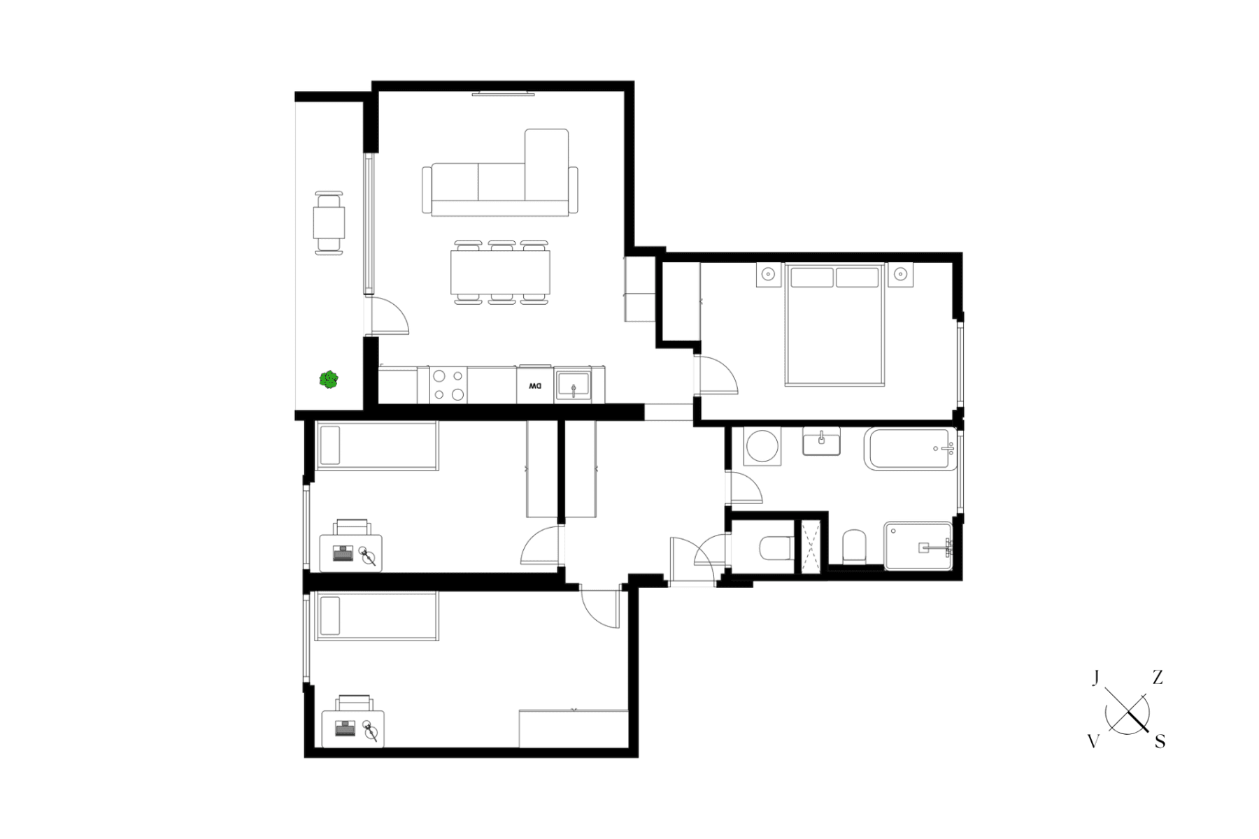 Predaj bytu 4-izbový 80 m², Hrusická, Praha, Praha Predaj bytu 4-izbový 80 m², Hrusická, Praha, Praha