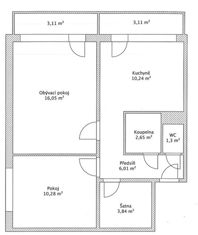 Prenájom bytu 2-izbový 56 m², Záhřebská, Brno, Jihomoravský kraj Prenájom bytu 2-izbový 56 m², Záhřebská, Brno, Jihomoravský kraj